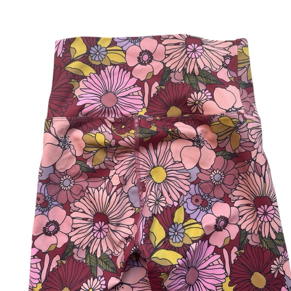 Beach Riot Sport Piper Leggings Marsala Floral size Small - Picture 7 of 10